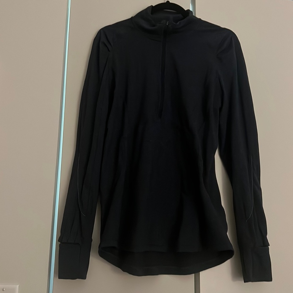 Lulu lemon heathered navy quarter zip